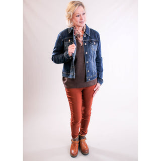 Charlie B Jean Jacket model view - Fashion Crossroads Inc