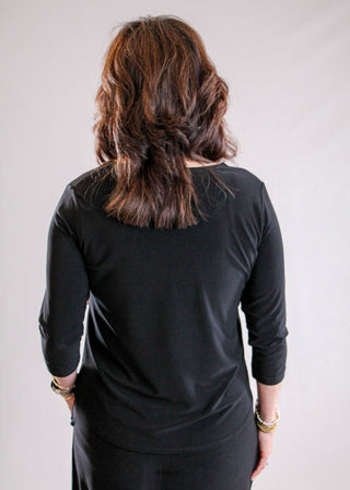 Sympli Go To Classic Short Tee with Relaxed Fit in Black