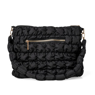 Kedzie Loft Quilted Shoulder Bag in Black