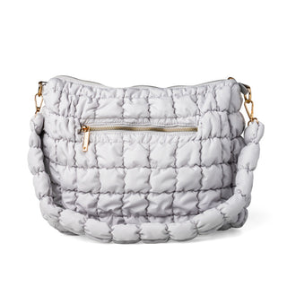 Kedzie Loft Quilted Shoulder Bag in Grey