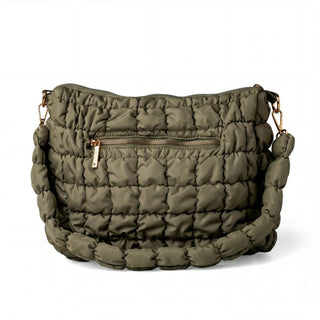 Kedzie Loft Quilted Shoulder Bag in Olive