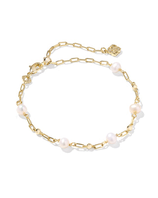 Kendra Scott Ashton Freshwater Pearl Bracelet in Gold