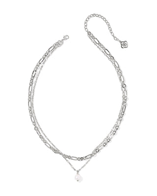 Kendra Scott Ashton Multi Strand Necklace in Rhodium