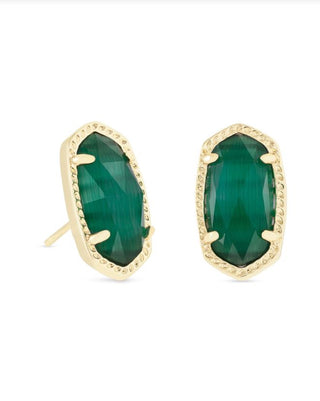 Kendra Scott Ellie Gold and Emerald Earring