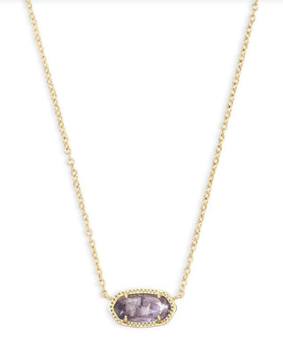 Kendra Scott Elisa Gold Necklace with Amethyst