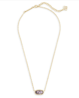 Kendra Scott Elisa Gold Necklace with Amethyst