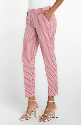 Liverpool Kelsey Crop Trouser with Side Slit Front View - Fashion Crossroads Inc