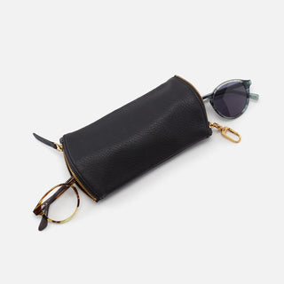 Hobo Spark Leather Double Eyeglass Case with Clip With Glasses - Fashion Crossroads Inc.