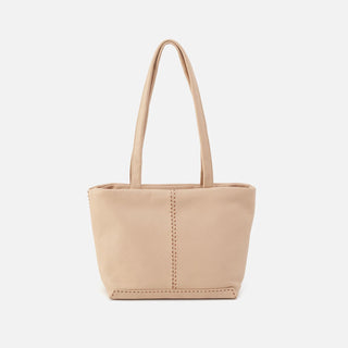 Hobo Austin Genuine Leather Tote in Linen front view 