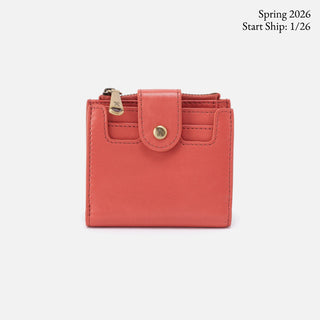 HOBO Dunn Mini Wallet in Pink Mirage