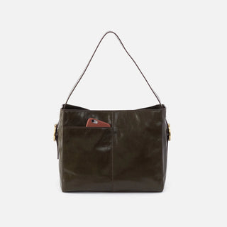 HOBO Render Shoulder Bag Deep Moss back view