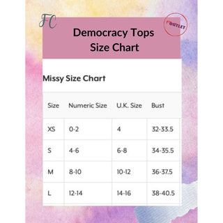 Democracy V Neck Placket top with Double Flounce Sleeves - Fashion Crossroads Inc