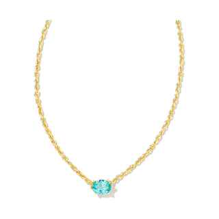 Kendra Scott Cailin Aqua Crystal Pendant Necklace