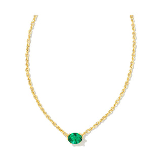 Kendra Scott Cailin Green Crystal Pendant Necklace