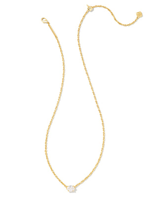 Kendra Scott Cailin Crystal Pendant Necklace in Gold