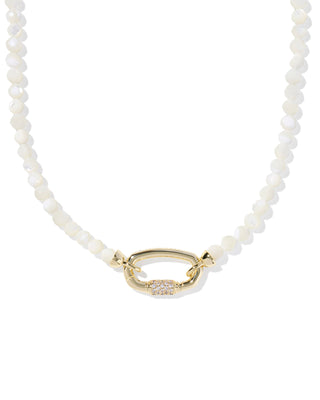 Kendra Scott Emery Bead Strand Necklace in Ivory - Fashion Crossroads Inc