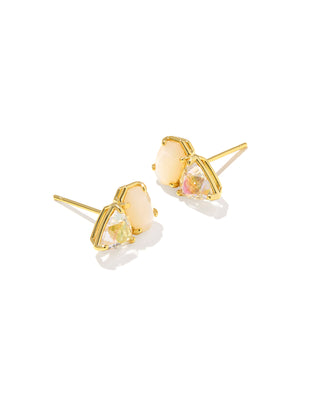 Kendra Scott Tatum Stud Earring in Gold Neutral Mix - Fashion Crossroads Inc