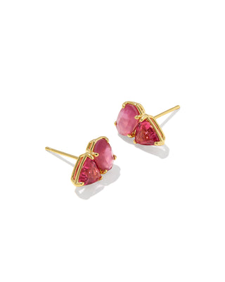 Kendra Scott Tatum Gold and Pink Mix Earrings - Fashion Crossroads Inc