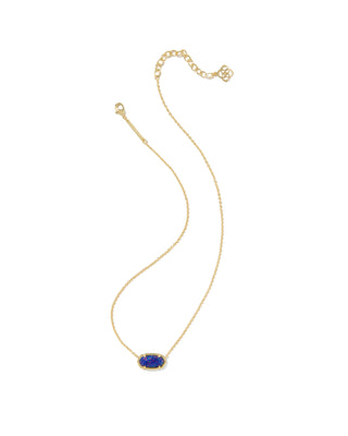Kendra Scott Elisa Gold Pendant with Indigo Kyocera Opal - Fashion Crossroads Inc