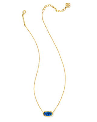 Kendra Scott Elisa Gold and Navy Abalone Necklace - Fashion Crossroads Inc