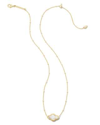 Kendra Scott Abbie Necklace in Gold and Ivory Mother of Pearl