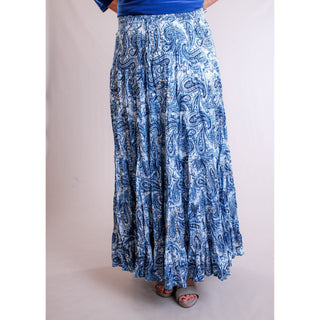 Wonderous Art Long Broomstick Skirt with Sequins - Fashion Crossroads Inc