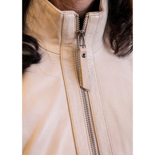 Amsterdam Heritage Leather Jacket zipper view- Fashion Crossroads Inc