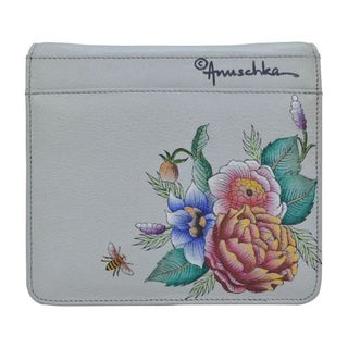 Anuschka Floral Charm Messenger Handbag - Fashion Crossroads Inc
