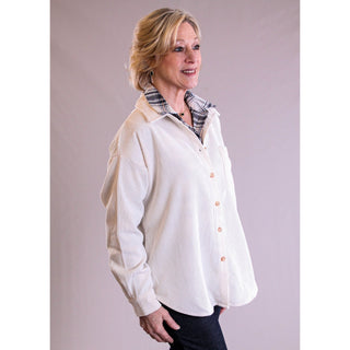 Blu Pepper Corduroy Long Sleeve Jacket - Fashion Crossroads Inc