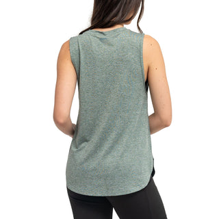 Fitkicks Live Well Tank in Green - Fashion Crossroads Inc