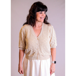 Gigio Knit Short Sleeve Cardigan - Fashion Crossroads Inc