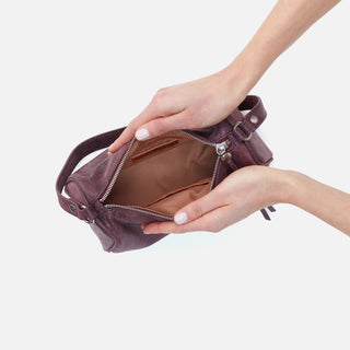 HOBO Autry Small Shoulder Leather Handbag Plum