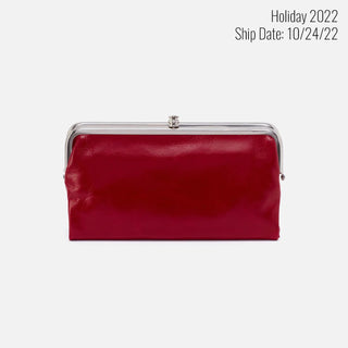 HOBO Bags Lauren Wallet in Crimson - Fashion Crossroads Inc