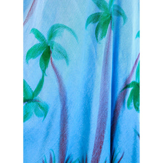 India Boutique Umbrella Dress with Palm Trees - Fashion Crossroads Inc