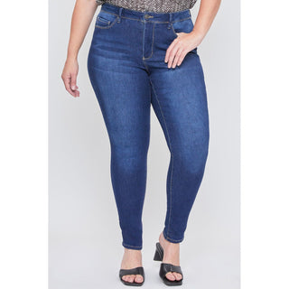 Royalty For Me High Rise Tummy Control Women's Jeans front view - Fashion Crossroads Inc
