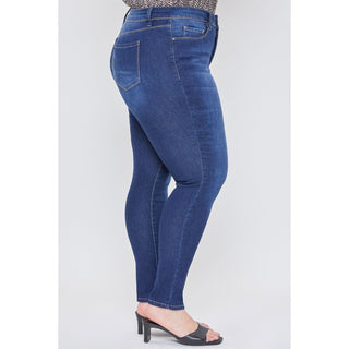 Royalty For Me High Rise Tummy Control Women's Jeans side view - Fashion Crossroads Inc