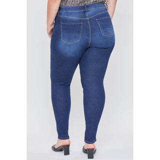 Royalty For Me High Rise Tummy Control Women's Jeans back view - Fashion Crossroads Inc