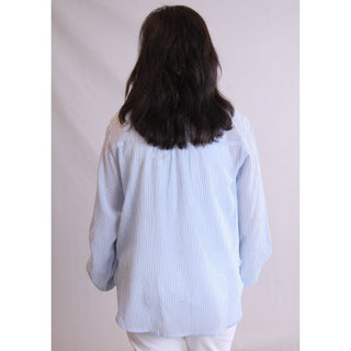 Soya Concept Long Sleeve Woven Blouse with Collar and Buttons - Fashion Crossroads Inc