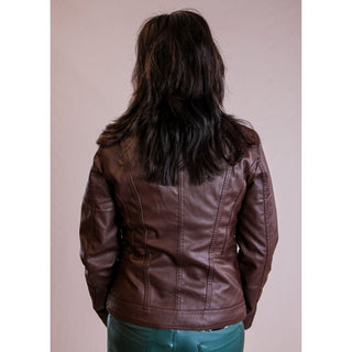 Soya Concept Vegan Leather Jacket - Fashion Crossroads Inc