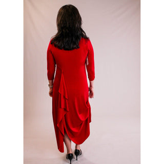 Sympli 3/4 Sleeve Drama Dress - Fashion Crossroads Inc