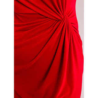 Sympli Side Twist Dress with 3/4 Sleeve - Fashion Crossroads Inc