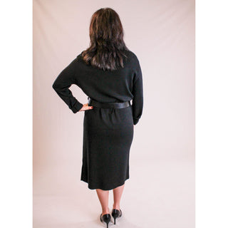 Very Moda Long Sleeve Turtleneck Sweater Dress - Fashion Crossroads Inc