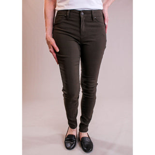 YMI Midrise Hyperstretch Skinny Pant Front View - Fashion Crossroads Inc