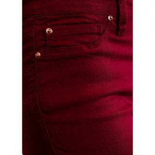 YMI Midrise Hyperstretch Skinny Pant Pocket Detail View - Fashion Crossroads Inc